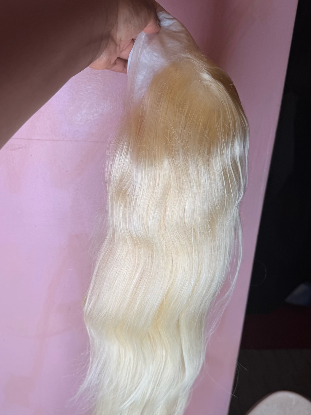30” 613 blonde 13x6 HD lace front wig 200%density pre plucked , 100% human hair